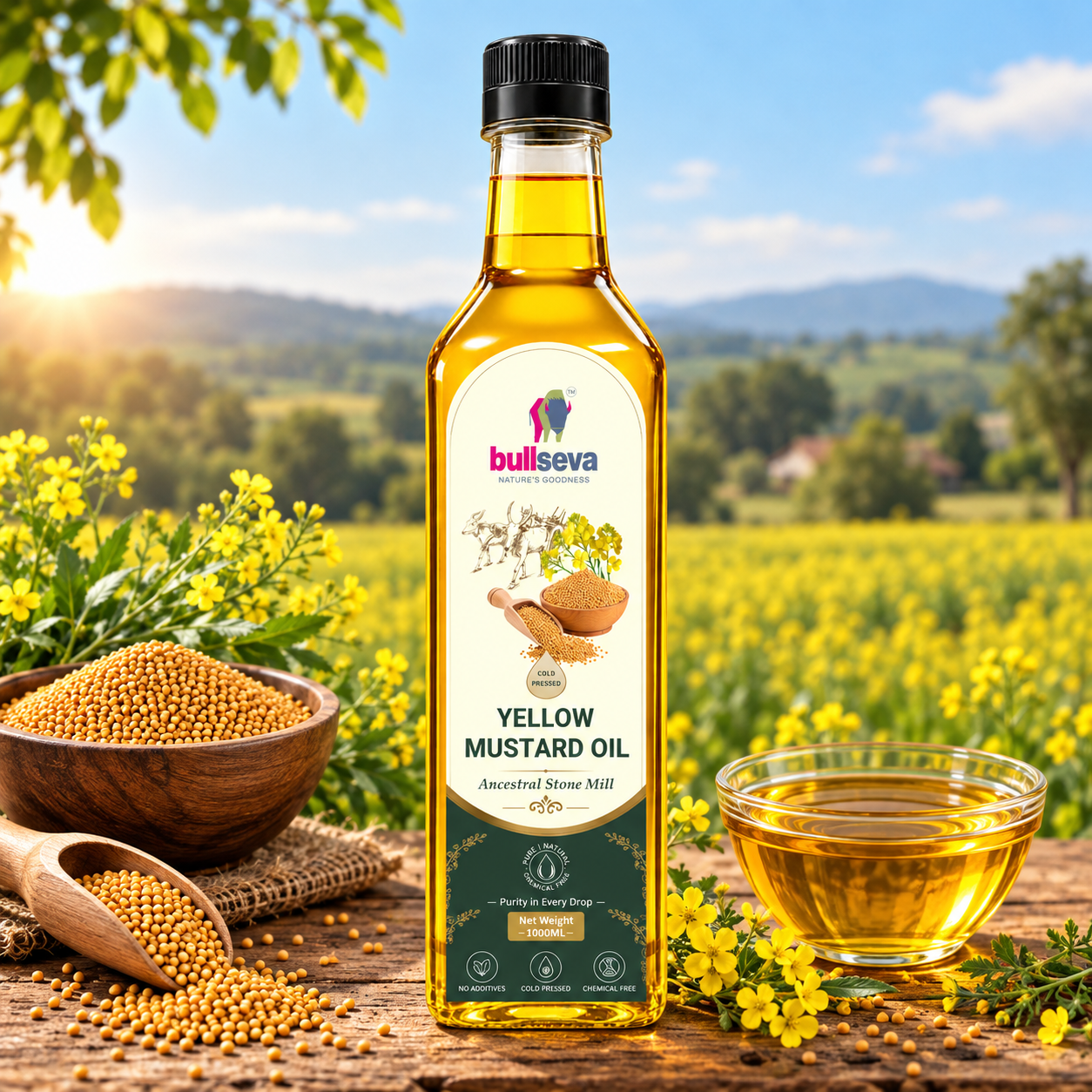 Cold-Pressed Yellow Mustard Oil